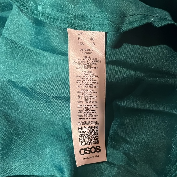 ASOS Green midi dress size 8 - Picture 4 of 4